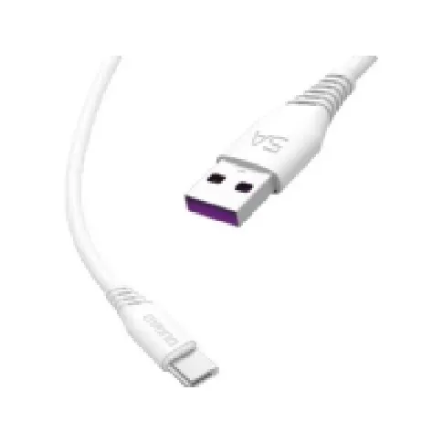 Bilde av best pris Dudao L2T USB-A to USB-C cable 2m hvid PC tilbehør - Kabler og adaptere - Strømkabler