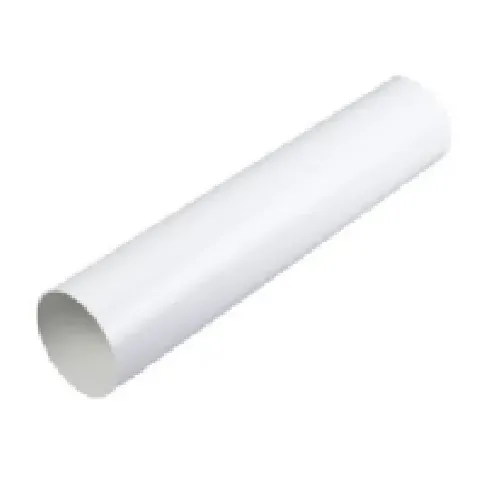 Bilde av best pris Duka rundt ventilationsrør - PVC, Hvid, Ø125X1000 mm Rør og bend