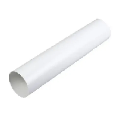 Bilde av best pris Duka rundt ventilationsrør - PVC, Hvid, Ø125X500 mm Ventilasjon & Klima - Baderomsventilator