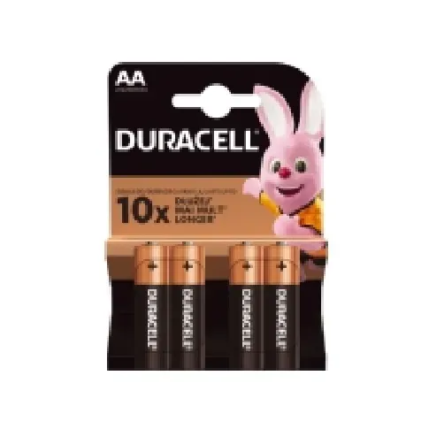 Bilde av best pris Duracell AA LR6, Engangsbatteri, AA, Alkalinsk, 1,5 V, 4 stykker, Blister PC tilbehør - Ladere og batterier - Diverse batterier