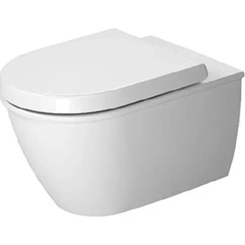 Bilde av best pris Duravit Darling New Compact vegghengt toalett, uten skyllekant, antibakteriell, hvit Baderom > Toalettet