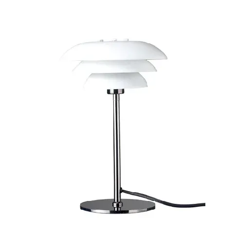 Bilde av best pris Dyberg Larsen DL20 bordlampe, opal/krom Bordlampe