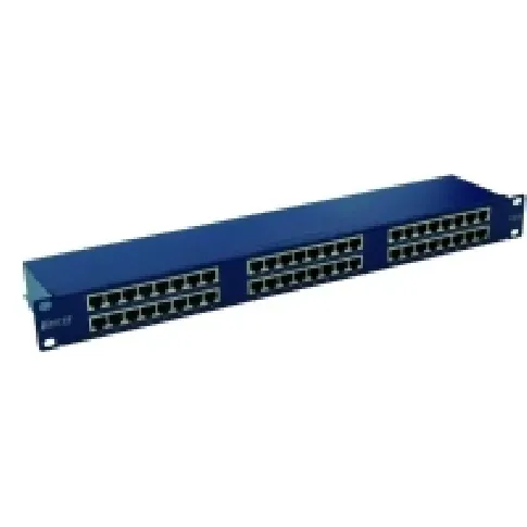 Bilde av best pris EMITERNET PANEL 19, 48XRJ45 STP CAT.6 (1U) WITH SHELF, BLUE PC tilbehør - Nettverk - Patch panel