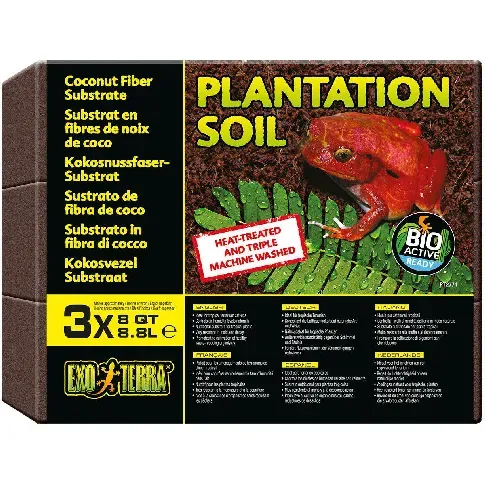Bilde av best pris EXOTERRA - Plantation Soil 3 X 8.8L Tropical Substrate - (222.5091) - Kjæledyr og utstyr
