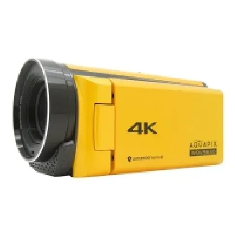 Bilde av best pris Easypix Aquapix WDV5630 - Videoopptaker - 4K / 30 fps - 13.0 MP - flashkort - under vannet inntil 5 m - gul Foto og video - Videokamera