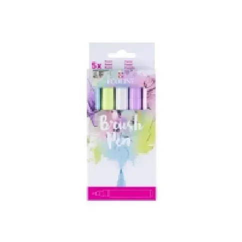 Bilde av best pris Ecoline Brush Pen set Pastel | 5 colours Skriveredskaper - Blyanter & stifter - Grunnlegger