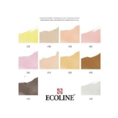 Bilde av best pris Ecoline Brush pen set Skin | 10 colours Hobby - Kunstartikler - Blekk