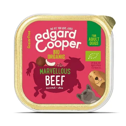 Bilde av best pris Edgard & Cooper Dog Økologisk Storfekjøtt 100 g Hund - Hundemat - Våtfôr