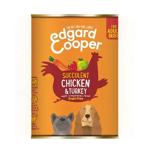 Bilde av best pris Edgard & Cooper Dog Chicken & Turkey (400 g) Hund - Hundemat - Våtfôr