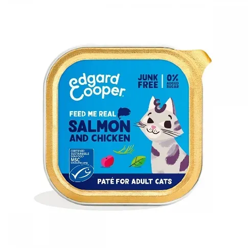 Bilde av best pris Edgard&Cooper Cat Salmon & Chicken 85 g Katt - Kattemat - Våtfôr
