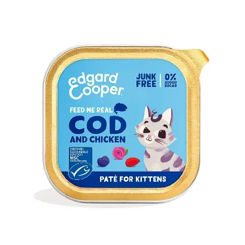 Bilde av best pris Edgard&Cooper Kitten Cod & Chicken 85 g Kattunge - Kattungemat - Våtfôr til kattunge