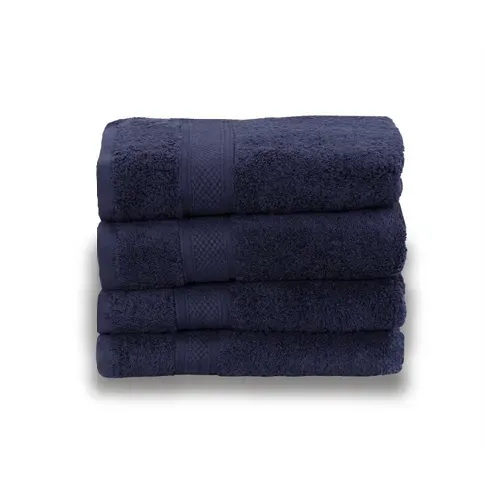 Bilde av best pris Egyptisk bomull håndkle - Gjestehåndkle 40x60cm - Mørkblå - Luksuriøse håndklær fra "By Borg" Håndklær