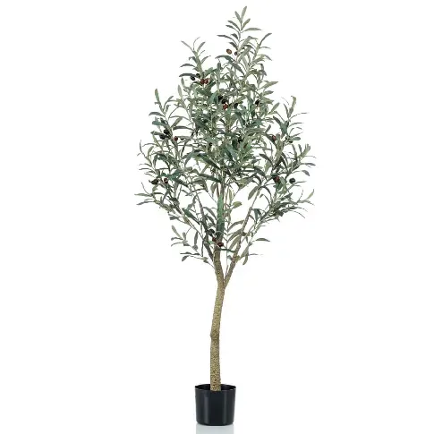 Bilde av best pris Emerald Kunstig oliventre 140 cm i plastpotte - Kunstig flora - Kunstig plante blomst