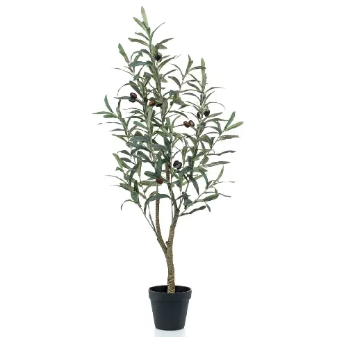 Bilde av best pris Emerald Kunstig oliventre 90 cm i plastpotte - Kunstig flora - Kunstig plante blomst