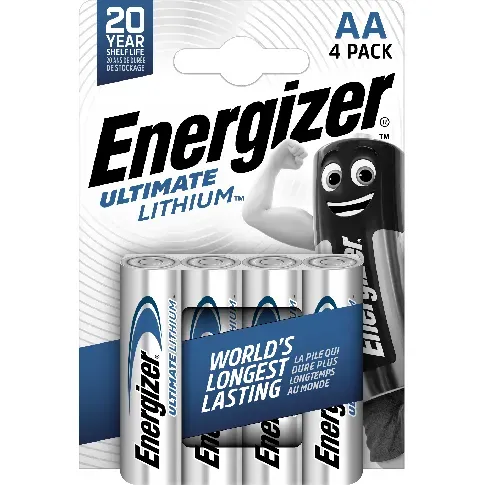 Bilde av best pris Energizer - Battery AA/LR6 Ultimate Lithium - Pack of 4 - Elektronikk