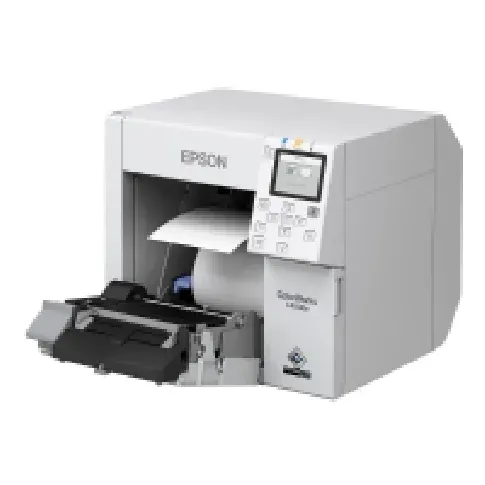 Bilde av best pris Epson ColorWorks CW-C4000E (BK) - Etikettskriver - farge - ink-jet - Rull (10,2 cm) - 1200 x 1200 dpi - inntil 100 mm/sek (mono) / inntil 100 mm/sek (farge) - USB, USB-vert - kutter Skrivere & Scannere - Andre kontormaskiner - Matrix & Etikettskriver