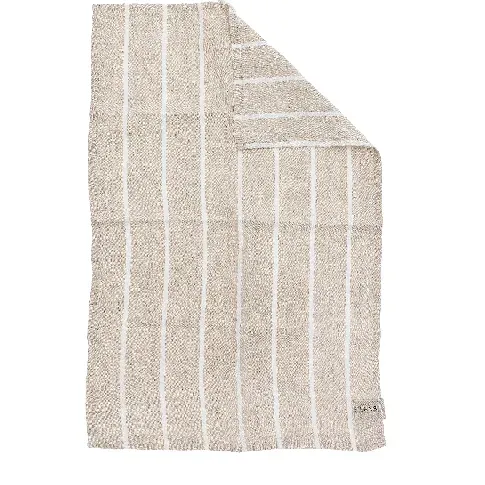 Bilde av best pris Ernst Kjøkkenhåndkle i lin 47x70 cm, natur/hvit Kjøkkenhåndkle