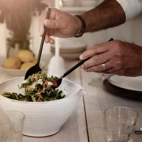 Bilde av best pris Ernst Metall salatbestikk sort Salatbestikk