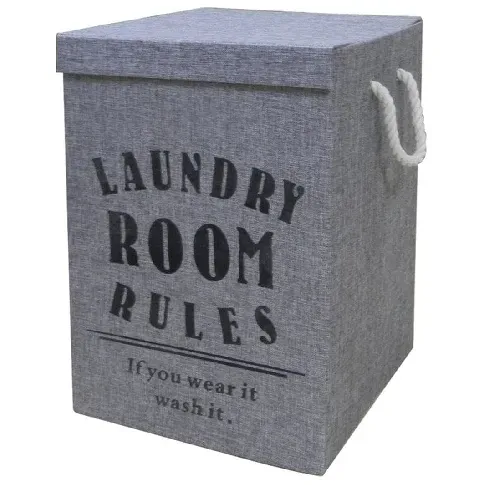Bilde av best pris Esbada Skittentøykurv Laundry Room Rules Skittentøyskurv