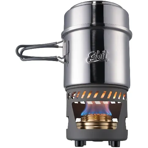 Bilde av best pris Esbit Kokesett med spritbrenner 0,98 liter, rustfritt stål Stormkjøkken