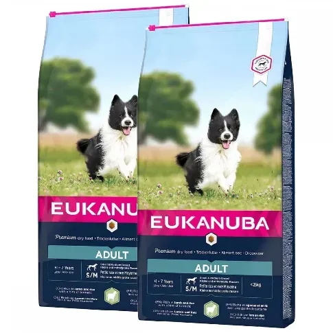 Bilde av best pris Eukanuba Adult Small & Medium Breed Lamb&Rice 2 x 12kg Hund - Hundemat - Tørrfôr