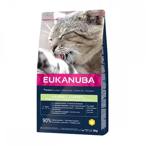 Bilde av best pris Eukanuba Cat Adult Hairball Control Chicken (2 kg) Katt - Kattemat - Tørrfôr