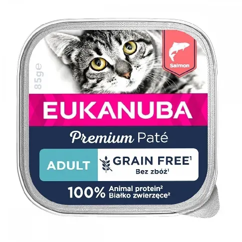 Bilde av best pris Eukanuba Cat Grain Free Adult Salmon 85 g Katt - Kattemat - Våtfôr