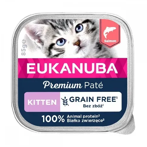 Bilde av best pris Eukanuba Cat Grain Free Kitten Salmon 85 g Kattunge - Kattungemat - Våtfôr til kattunge