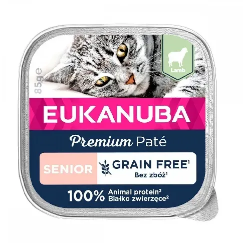 Bilde av best pris Eukanuba Cat Grain Free Senior Lamb 85 g Katt - Kattemat - Våtfôr