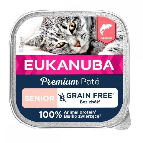Bilde av best pris Eukanuba Cat Grain Free Senior Salmon 85 g Katt - Kattemat - Våtfôr