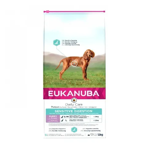 Bilde av best pris Eukanuba Daily Care Puppy Sensitive Digestion (12 kg) Valp - Valpefôr - Tørrfôr til valp