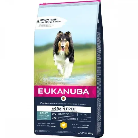 Bilde av best pris Eukanuba Dog Adult Grain Free Large & Giant Chicken (12 kg) Hund - Hundemat - Kornfritt hundefôr