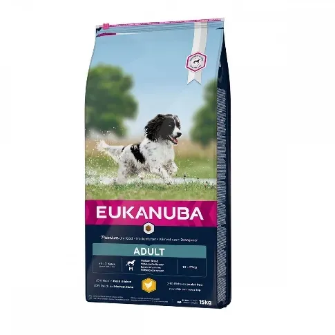 Bilde av best pris Eukanuba Dog Adult Medium Breed (15 kg) Hund - Hundemat - Voksenfôr til hund