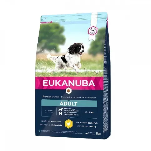 Bilde av best pris Eukanuba Dog Adult Medium Breed (3 kg) Hund - Hundemat - Voksenfôr til hund