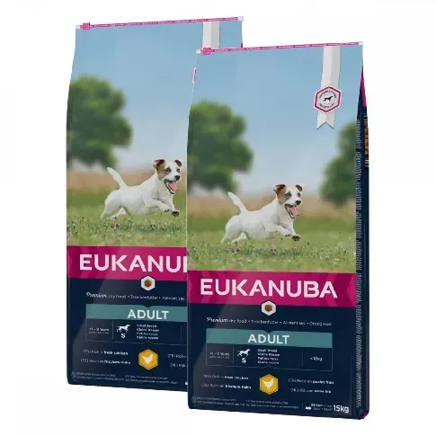 Bilde av best pris Eukanuba Dog Adult Small 2 x 15kg Hund - Hundemat - Tørrfôr
