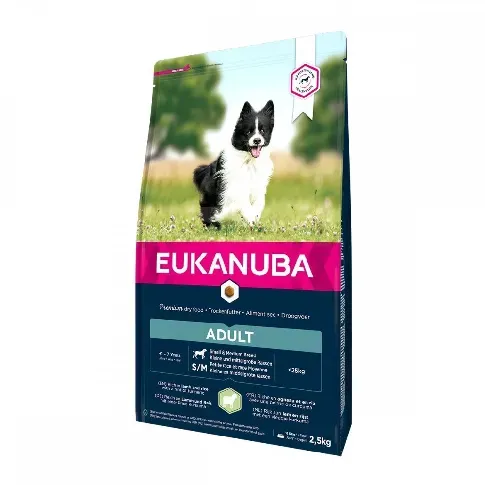 Bilde av best pris Eukanuba Dog Adult Small & Medium Breed Lamb & Rice (2,5 kg) Hund - Hundemat - Tørrfôr