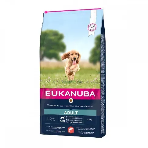 Bilde av best pris Eukanuba Dog Adult Small & Medium Breed Salmon & Barley (12 kg) Hund - Hundemat - Tørrfôr