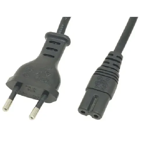 Bilde av best pris Euro Power Cable For PS4, PS3 Slim And PS2 - Videospill og konsoller