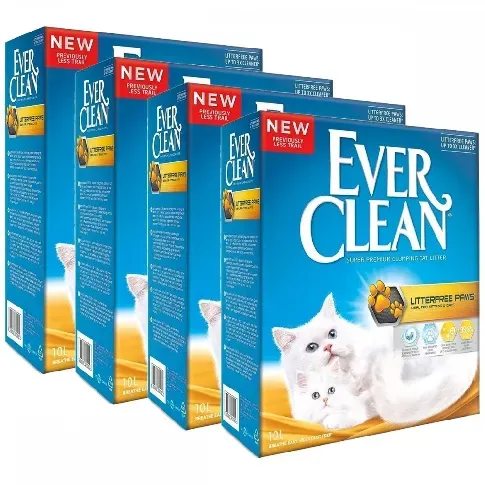 Bilde av best pris Ever Clean Litterfree Paws 4 x 10L Katt - Kattesand