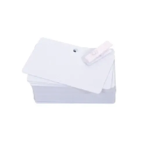 Bilde av best pris Evolis PVC Blank Pre-Punched Cards - Polyvinylklorid (PVC) - 20 milli-incher - 100 kort kort Papir & Emballasje - Markering - Plast kort