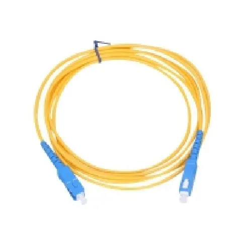 Bilde av best pris Extralink - Koblingskabel - SC/UPC-enkeltmodus (hann) til SC/UPC-enkeltmodus (hann) - 1 m - 3 mm - fiberoptisk - simpleks - G.657.A1 PC tilbehør - Kabler og adaptere - Nettverkskabler