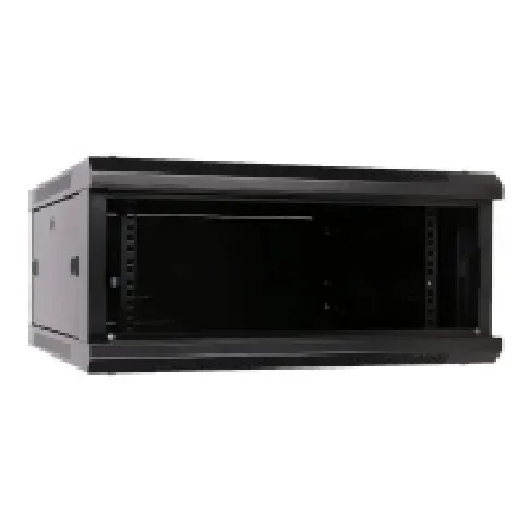 Bilde av best pris Extralink - Rack skap - 600x600 mm - veggmonterbar - svart - 4U - 19 PC & Nettbrett - Rack skap - Rack skap