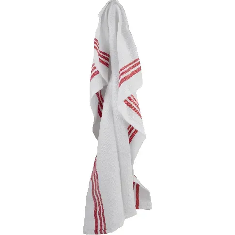 Bilde av best pris Exxent Kjøkkenhåndkle med røde striper Bomull/Lin Kjøkkenhåndkle