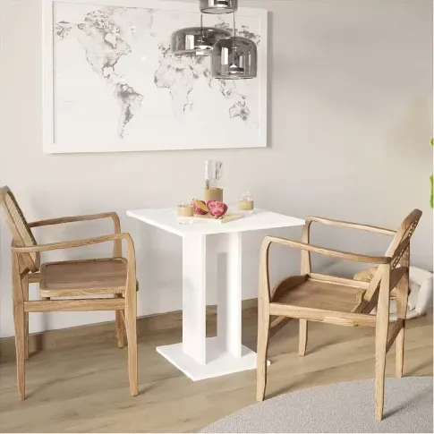Bilde av best pris FMD Spisebord 70 cm hvit - Møbler > Bord > Spisebord