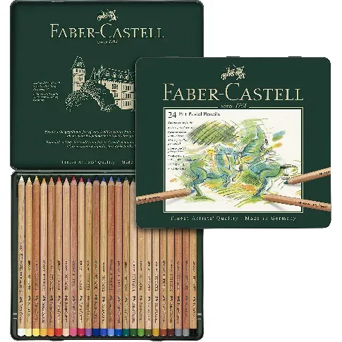 Bilde av best pris Faber-Castell - Colour pencil Pitt Pastel tin of 24 (112124) - Leker