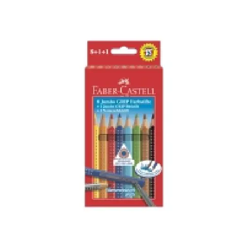 Bilde av best pris Faber-Castell Jumbo GRIP promotion set - Fargeblyant-, markør- og blyantsett Skriveredskaper - Blyanter & stifter - Blyanter