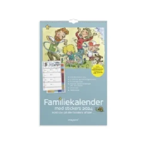 Bilde av best pris Familiekalender Otto Dickmeiss med 5 kolonner 2024 - inkl. stickers Papir & Emballasje - Kalendere & notatbøker - Kalendere