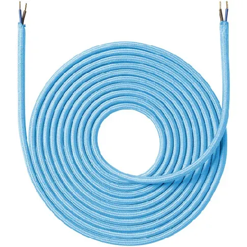 Bilde av best pris Farget Stoffledning 4 meter - Turkisblå Stoffledning