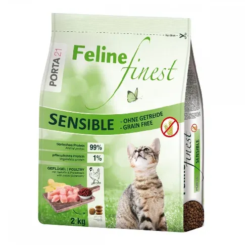 Bilde av best pris Feline Porta 21 Finest Sensible -Grain Free 2 kg (2 kg) Katt - Kattemat - Tørrfôr