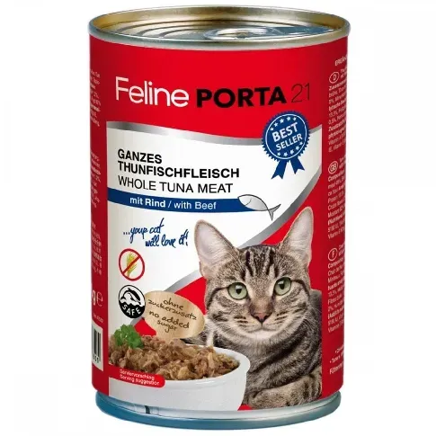 Bilde av best pris Feline Porta 21 Tunfisk og Biff (400 g) Katt - Kattemat - Våtfôr